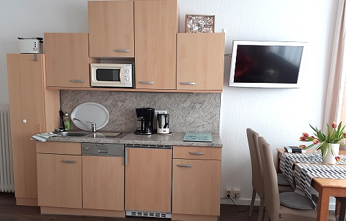 Küchenzeile im 2 Raum Appartement